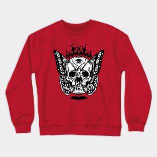 Skull Butterfly Crewneck Sweatshirt